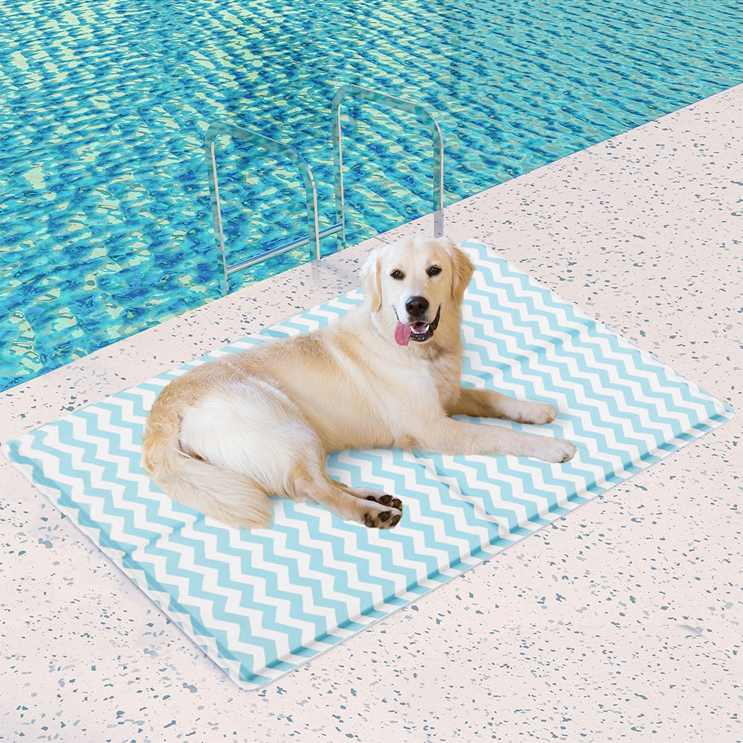 XL Pet Cooling Mat with Breathable Foam - Blue - Rivercity House & Home Co. (ABN 18 642 972 209) - Affordable Modern Furniture Australia