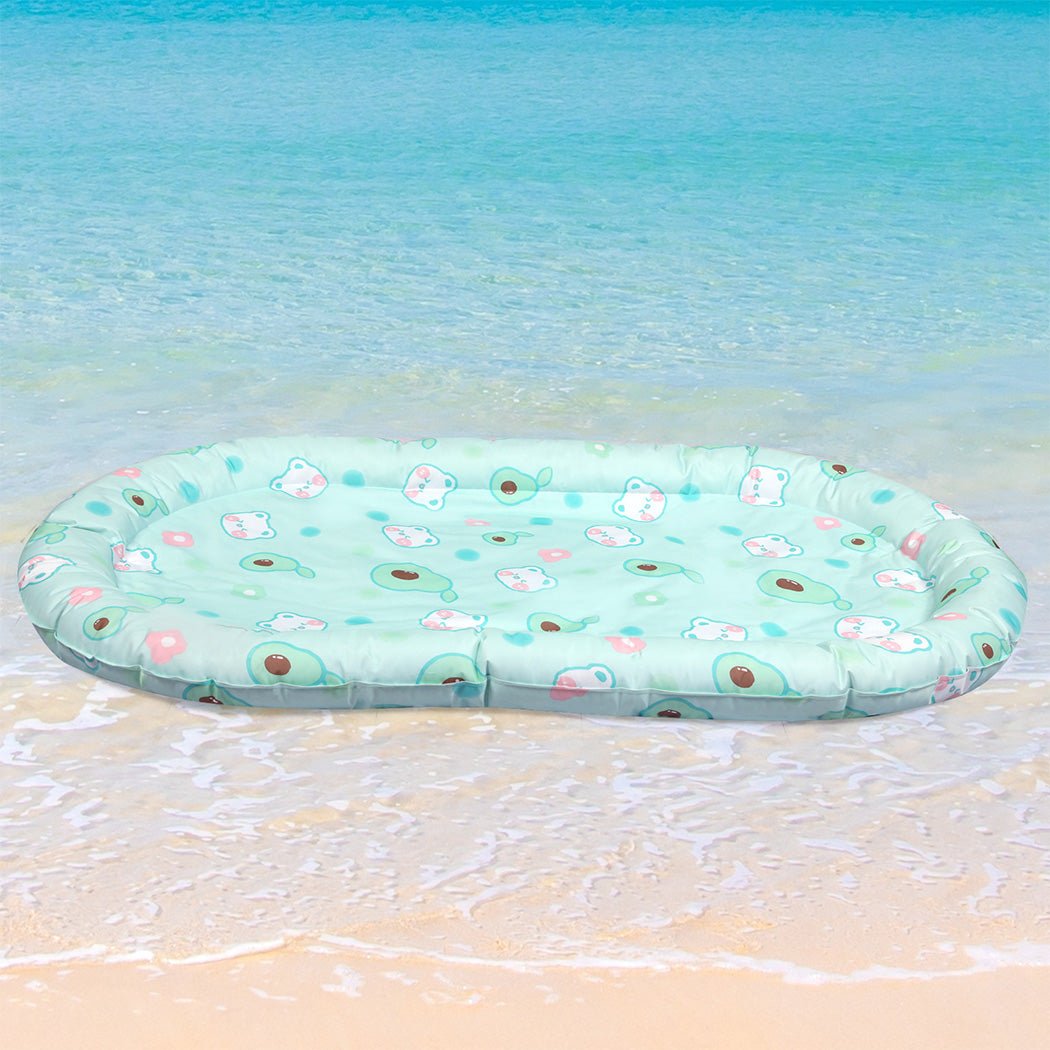 XL Pet Cooling Mat with Support Pillow - Green - Rivercity House & Home Co. (ABN 18 642 972 209) - Affordable Modern Furniture Australia
