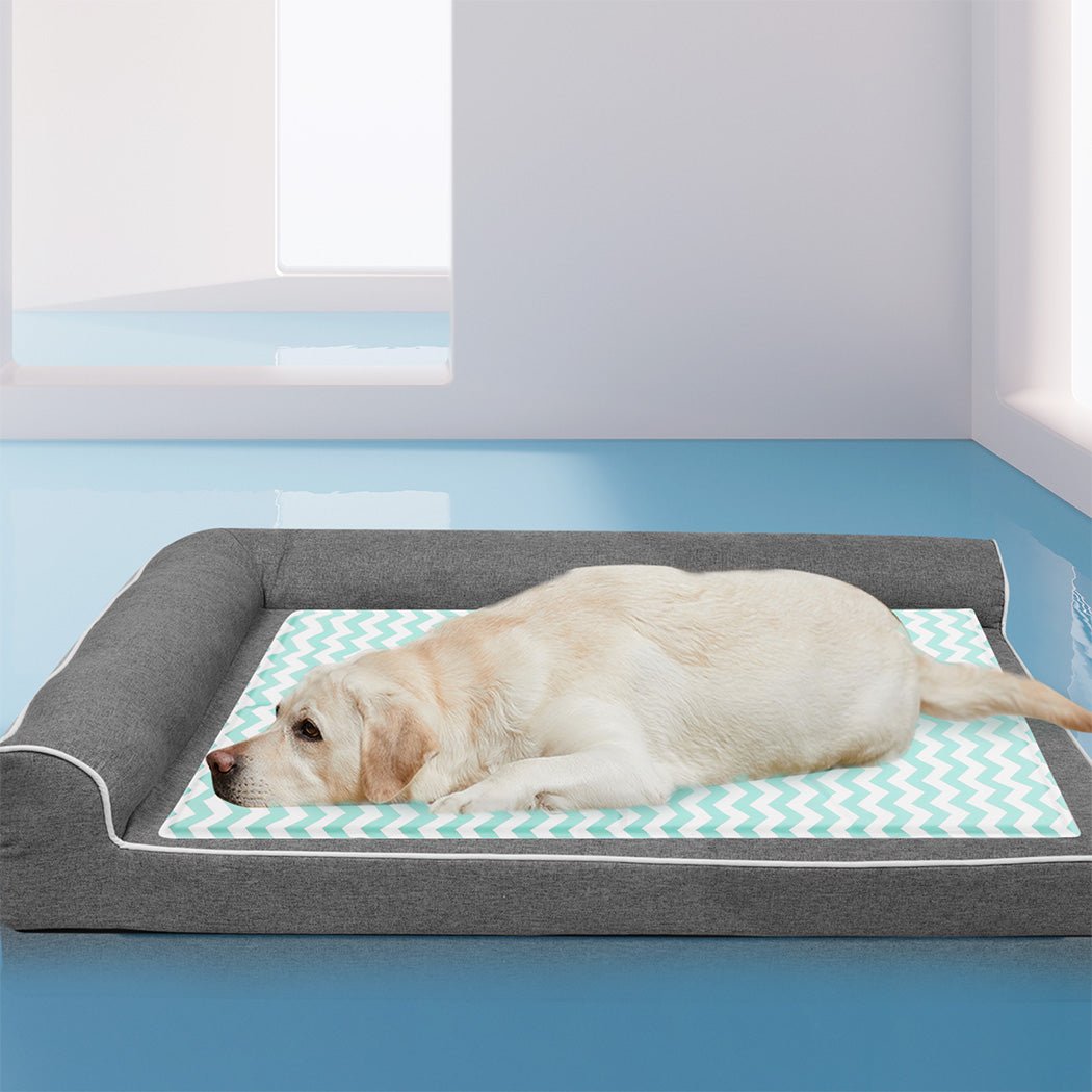 XL Pet Cooling Mat with Textured Surface - Green - Rivercity House & Home Co. (ABN 18 642 972 209) - Affordable Modern Furniture Australia