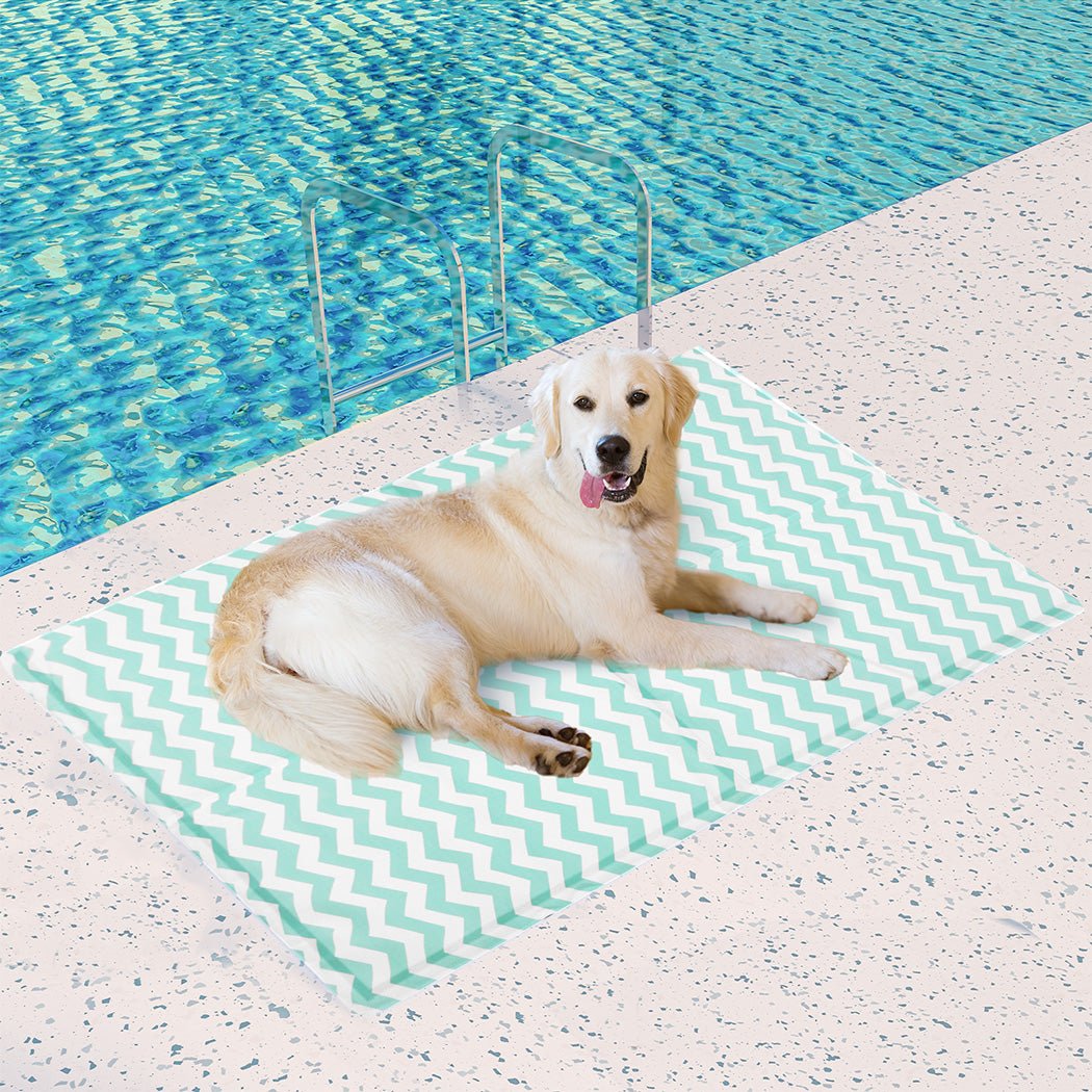 XL Pet Cooling Mat with Textured Surface - Green - Rivercity House & Home Co. (ABN 18 642 972 209) - Affordable Modern Furniture Australia