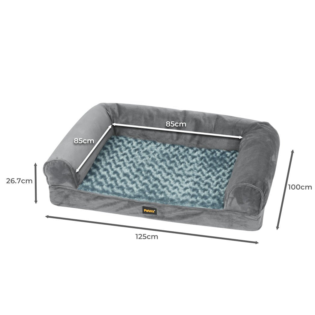XXL Dog Bed Sofa Soft Warm Bedding - Grey - Rivercity House & Home Co. (ABN 18 642 972 209) - Affordable Modern Furniture Australia