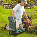 XXL Garden Kneeler Seat Stool with Pocket and 150kg Load Capacity