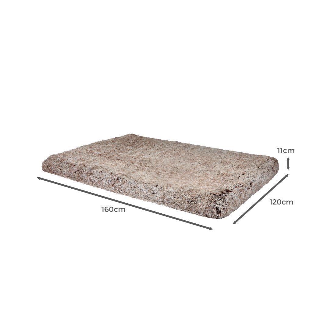 XXL Memory Foam Dog Calming Bed Mat - Coffee - Rivercity House & Home Co. (ABN 18 642 972 209) - Affordable Modern Furniture Australia