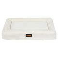 XXL Orthopedic Dog Bed with Waterproof Corduroy Removable Cover - Beige