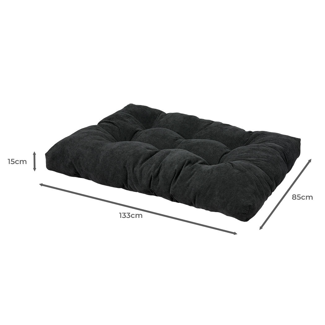 XXL Pet Calming Bed Cushion for Dog and Cat - Dark Grey - Rivercity House & Home Co. (ABN 18 642 972 209) - Affordable Modern Furniture Australia