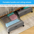 XXL Under Bed Rolling Storage Container 50L Capacity with Wheels