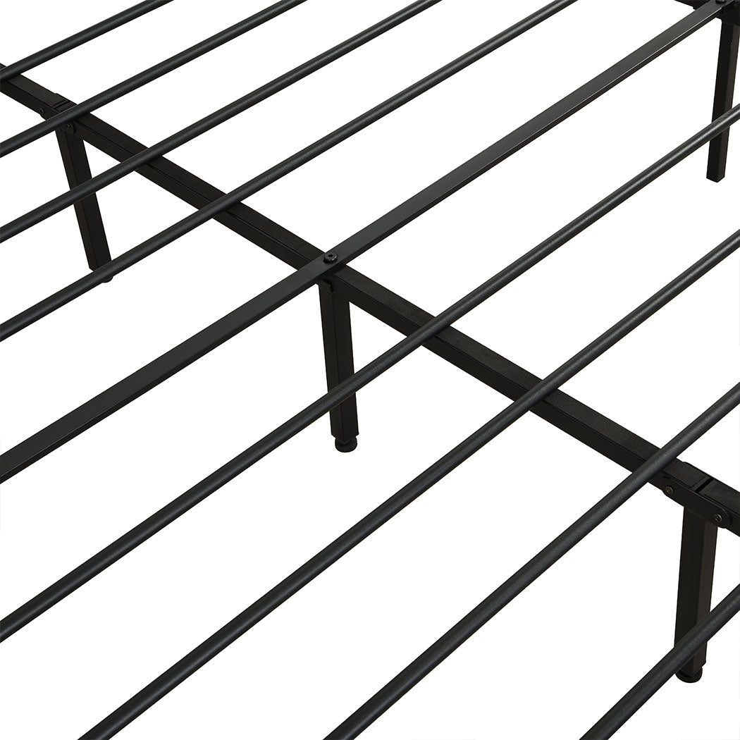 Yard Industrial Queen Bed Frame – Brown - Rivercity House & Home Co. (ABN 18 642 972 209) - Affordable Modern Furniture Australia
