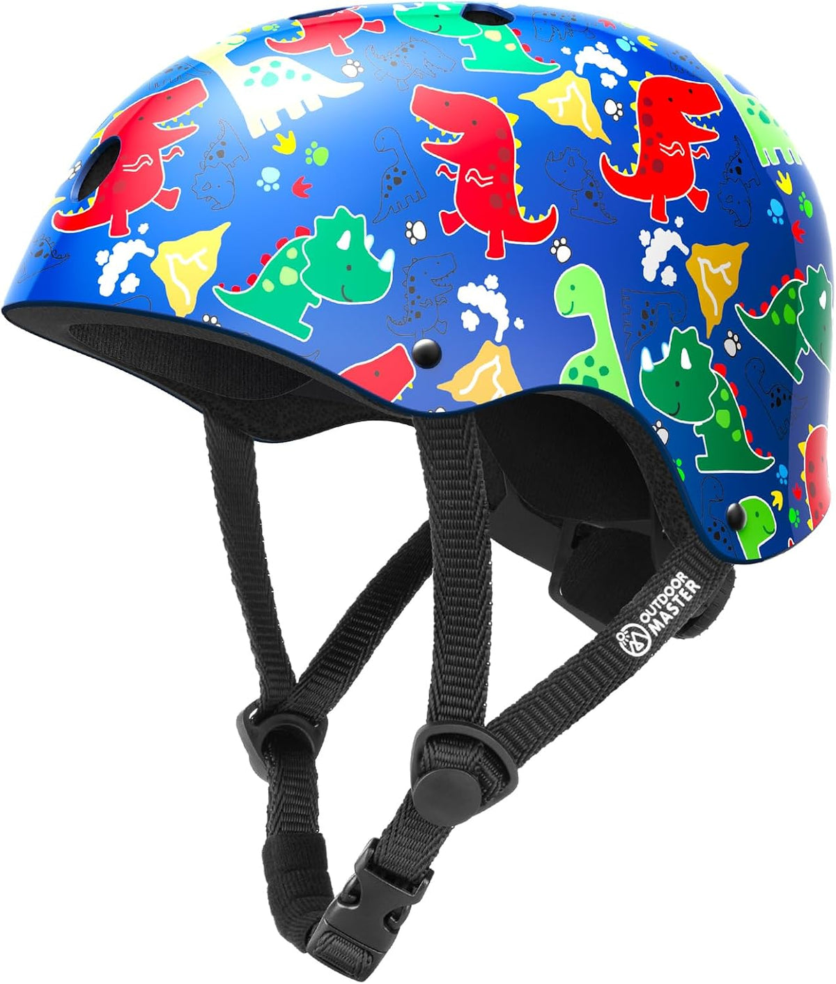 Youth & Kids Bike Helmet - Adjustable Multi-Sports Skateboard Helmet with Removable Liners for Balance Bike, Kids Scooter, One Wheel Hoverboard,Graffiti-style helmet-Dino Volcanoland-Medium - Sports & Fitness > Bikes & Accessories > Bicycle Helmets - Rivercity House & Home Co. (ABN 18 642 972 209) - Affordable Modern Furniture Australia