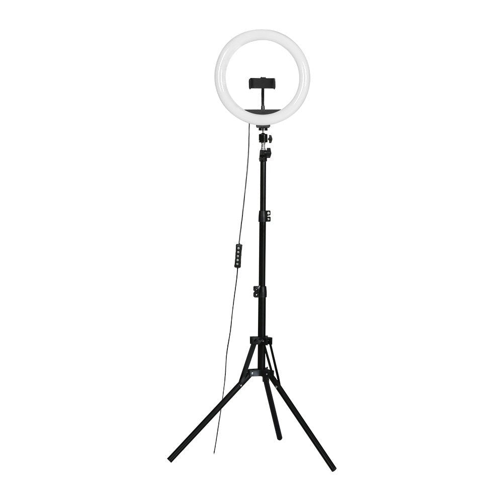 10" LED Ring Light 5500K Dimmable Diva Diffuser With Stand Make Up Studio - Audio & Video > Photography - Rivercity House & Home Co. (ABN 18 642 972 209) - Affordable Modern Furniture Australia