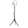 10Inch LED Ring Light 5500K Dimmable Diva Diffuser With Stand Make Up Studio