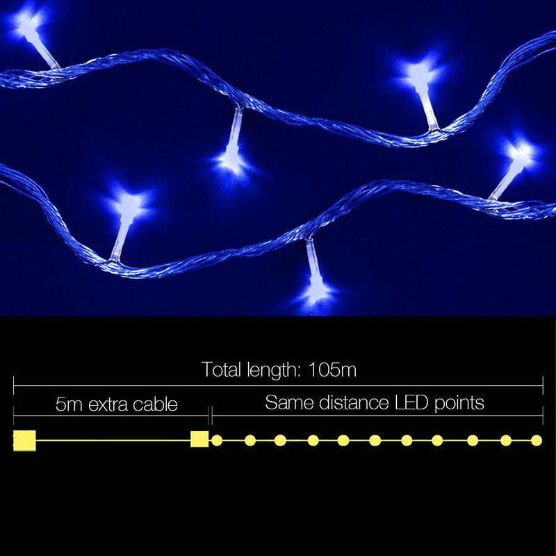 100M Christmas String Lights 500LED Party Wedding Outdoor Garden - Occasions > Lights - Rivercity House & Home Co. (ABN 18 642 972 209) - Affordable Modern Furniture Australia