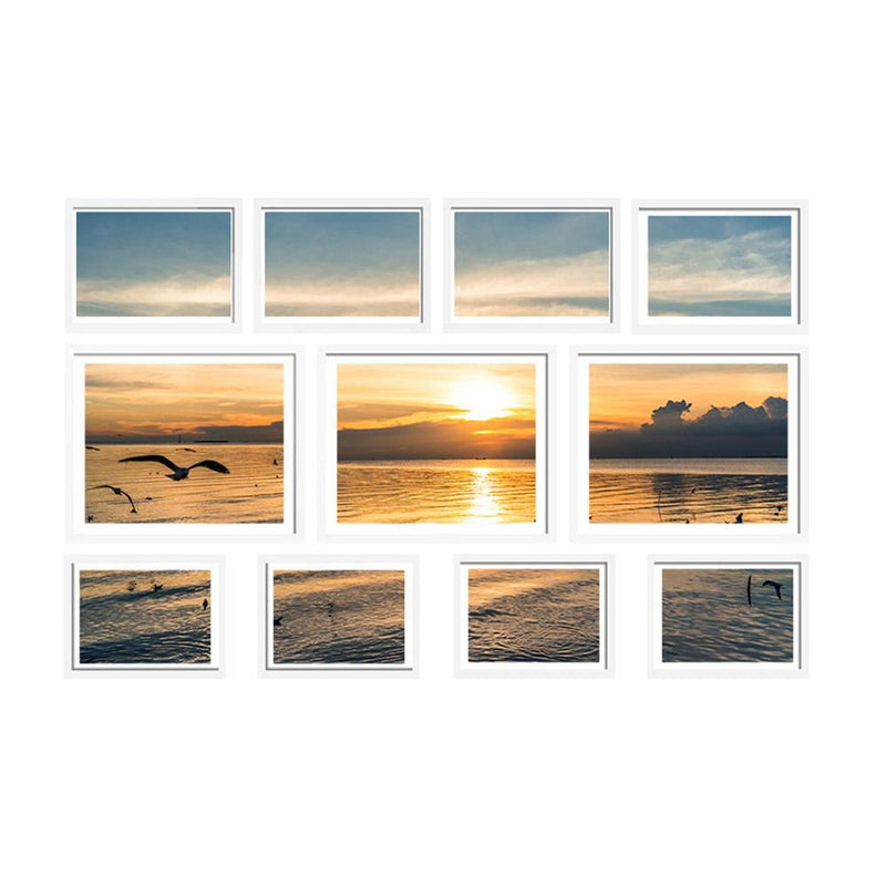 11 PCS Photo Frame Wall Set Collage Picture Frames Home Decor Present Gift White - Rivercity House & Home Co. (ABN 18 642 972 209) - Affordable Modern Furniture Australia