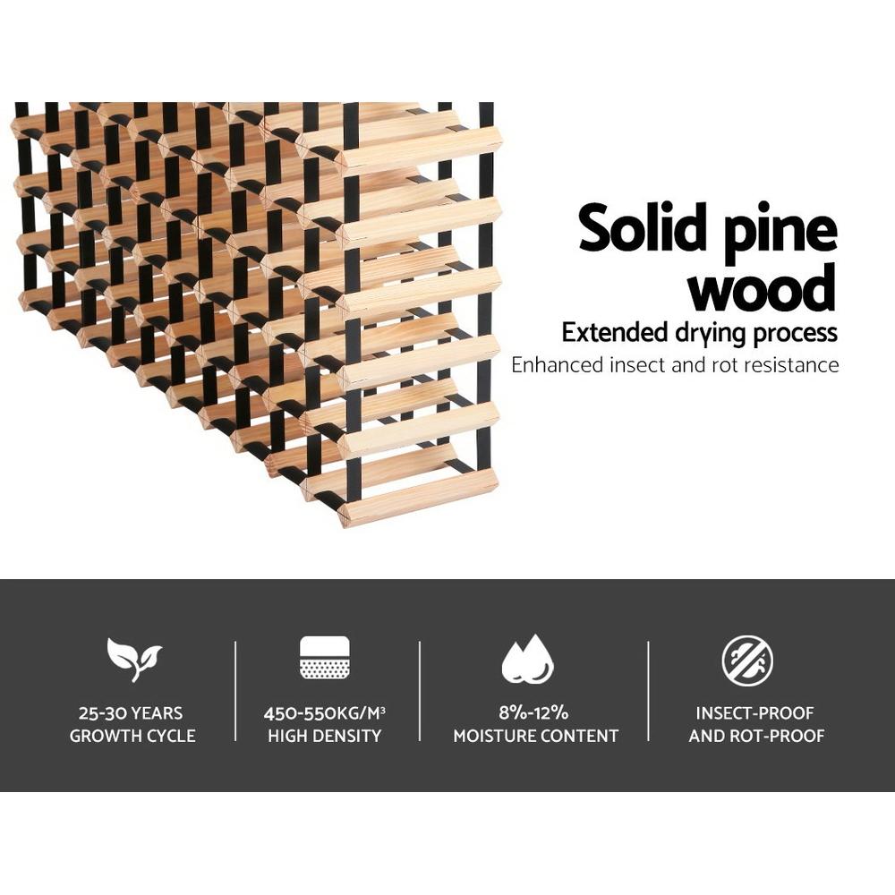 110 Bottle Timber Wine Rack - Rivercity House & Home Co. (ABN 18 642 972 209) - Affordable Modern Furniture Australia