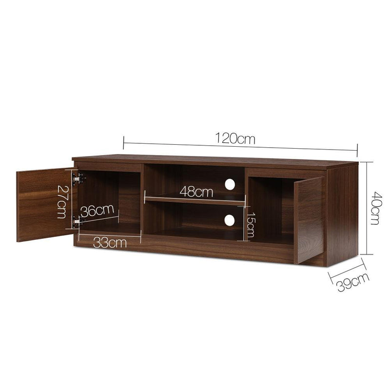 120CM Walnut TV Cabinet - Furniture - Rivercity House & Home Co. (ABN 18 642 972 209) - Affordable Modern Furniture Australia