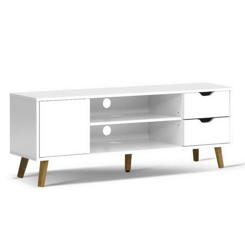 120CM White Scandinavian Style TV Cabinet - Rivercity House & Home Co. (ABN 18 642 972 209) - Affordable Modern Furniture Australia