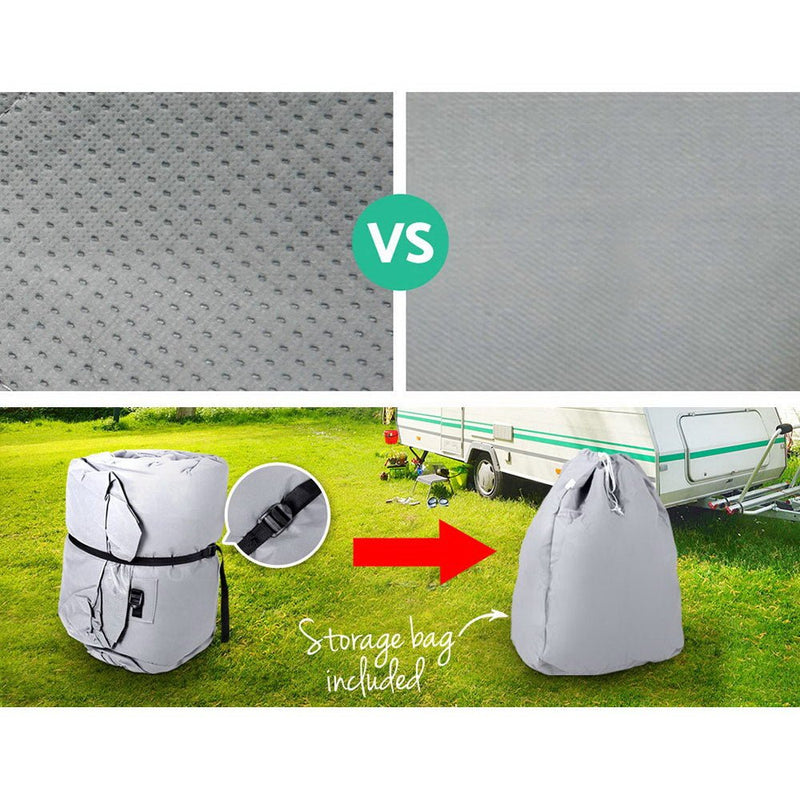 14-16ft Caravan Cover Campervan 4 Layer UV Water Resistant - Outdoor > Camping - Rivercity House & Home Co. (ABN 18 642 972 209)