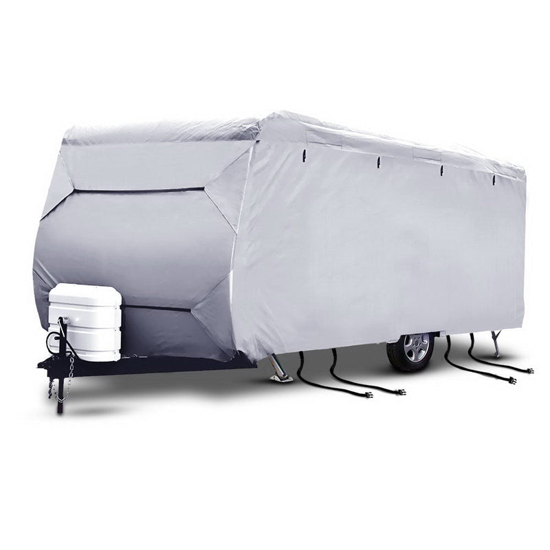 14-16ft Caravan Cover Campervan 4 Layer UV Water Resistant - Outdoor > Camping - Rivercity House & Home Co. (ABN 18 642 972 209) - Affordable Modern Furniture Australia