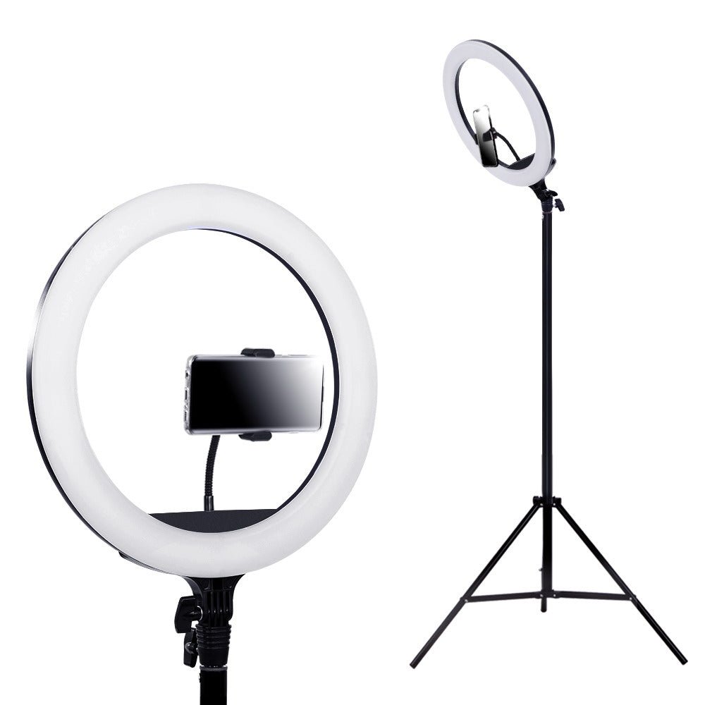 14" LED Ring Light 5600K 3000LM Dimmable Stand MakeUp Studio Video - Audio & Video > Photography - Rivercity House & Home Co. (ABN 18 642 972 209) - Affordable Modern Furniture Australia