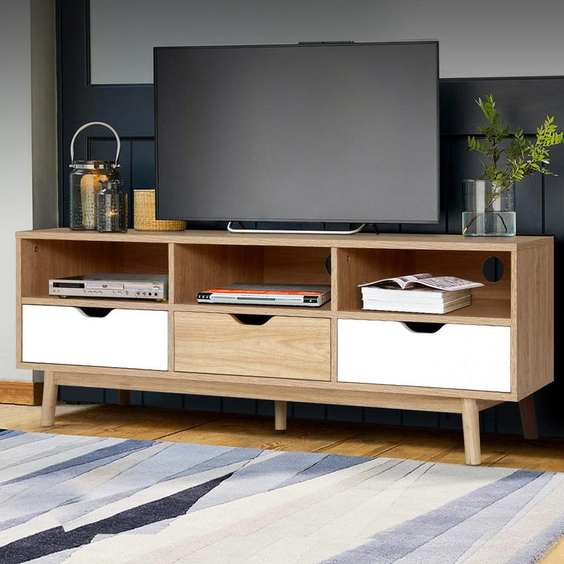 140CM Scandinavian Style TV Cabinet - Rivercity House & Home Co. (ABN 18 642 972 209) - Affordable Modern Furniture Australia