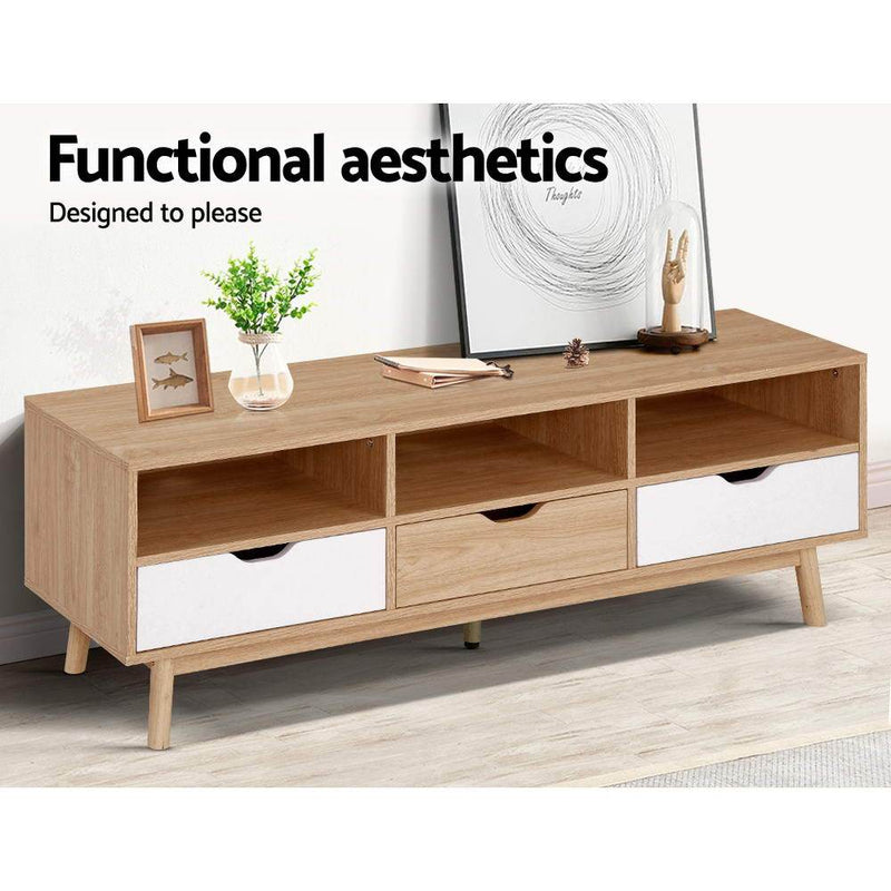 140CM Scandinavian Style TV Cabinet - Rivercity House & Home Co. (ABN 18 642 972 209) - Affordable Modern Furniture Australia