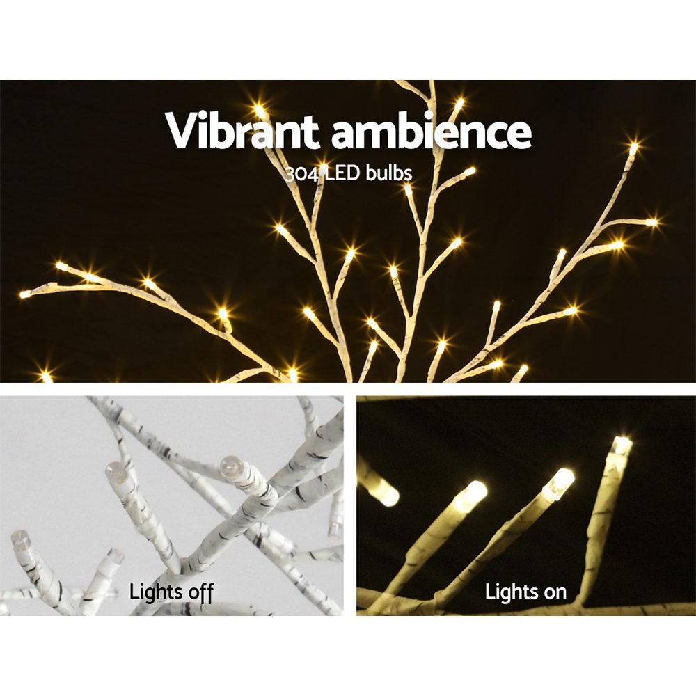 1.5M LED Christmas Branch Tree 304 LED Xmas Warm White Optic Fiber - Occasions - Rivercity House & Home Co. (ABN 18 642 972 209) - Affordable Modern Furniture Australia