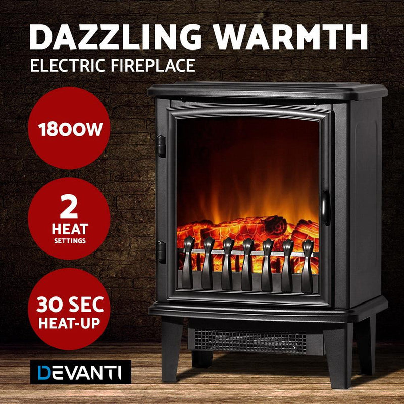 1800W Flame Effect Electric Fireplace - Appliances - Rivercity House And Home Co.