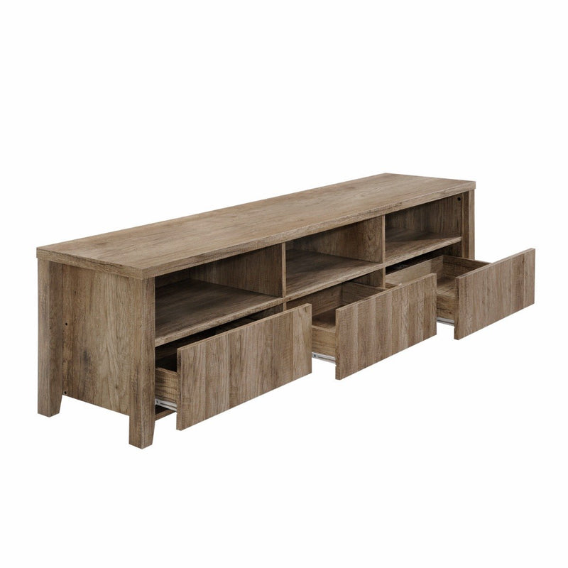 180CM Alice TV Cabinet 3 Drawers Oak - Furniture - Rivercity House & Home Co. (ABN 18 642 972 209) - Affordable Modern Furniture Australia