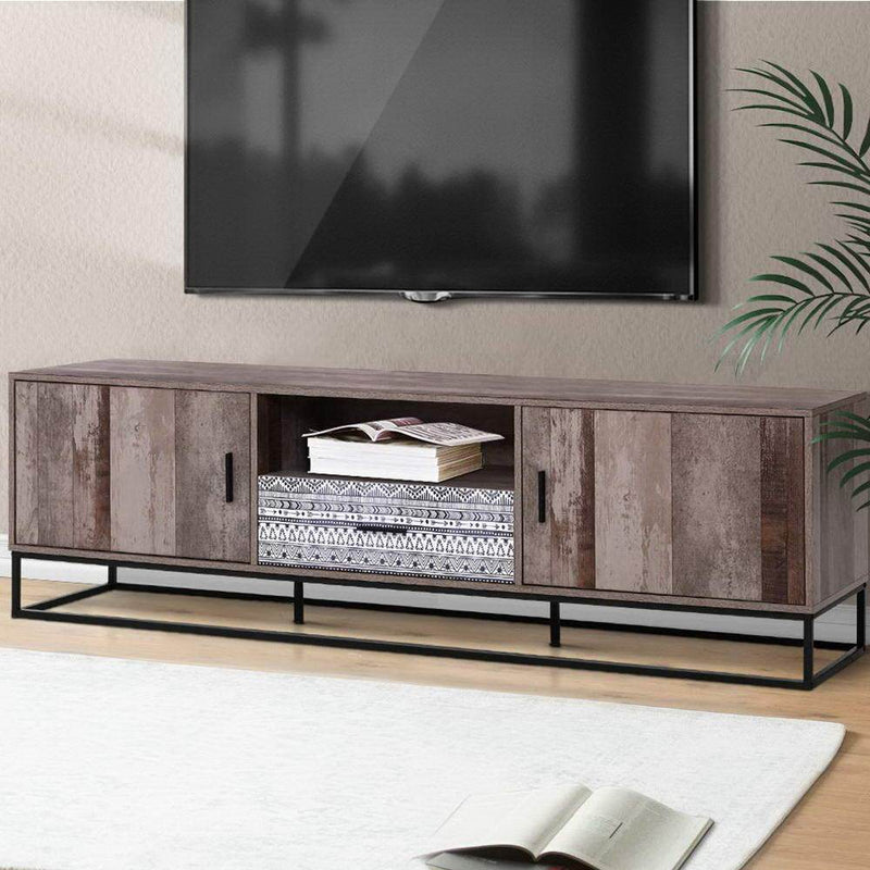 180CM Rustic TV Cabinet - Rivercity House & Home Co. (ABN 18 642 972 209) - Affordable Modern Furniture Australia