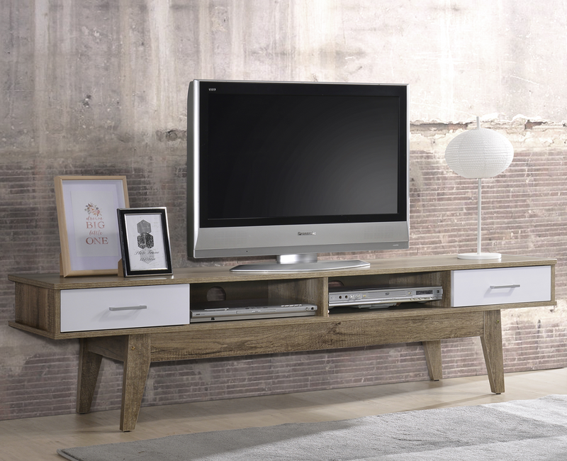 180CM Scandinavian Style Oak TV Entertainment Unit - Rivercity House & Home Co. (ABN 18 642 972 209) - Affordable Modern Furniture Australia
