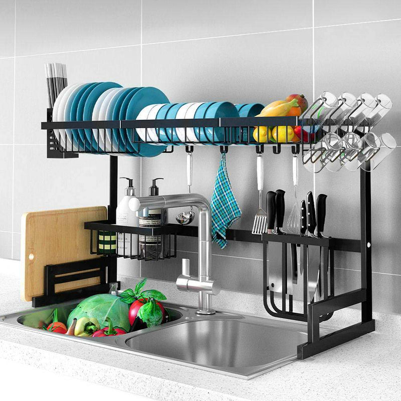2-Tier Stainless Steel Kitchen Shelf Organizer - Home & Garden - Rivercity House And Home Co.