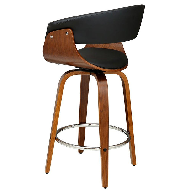 2 x Wooden Swivel Bar Stools - Rivercity House & Home Co. (ABN 18 642 972 209) - Affordable Modern Furniture Australia