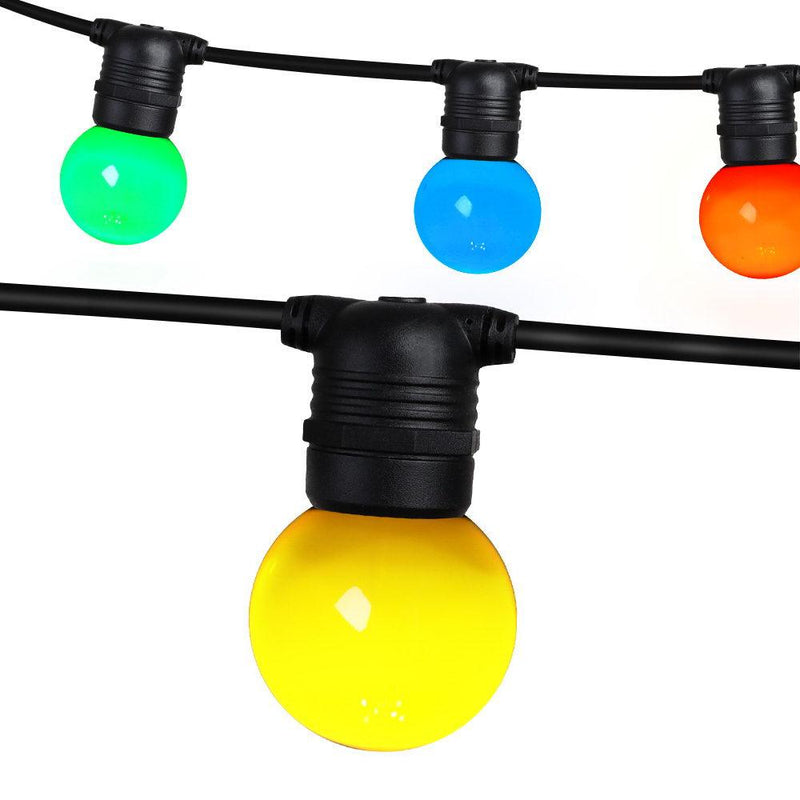 23m LED Festoon String Lights 20 Bulbs Kits Wedding Party Christmas G45 - Occasions > Lights - Rivercity House & Home Co. (ABN 18 642 972 209) - Affordable Modern Furniture Australia