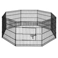 24Inch 8 Panel Pet Dog Playpen Puppy Exercise Cage Enclosure Play Pen Fence