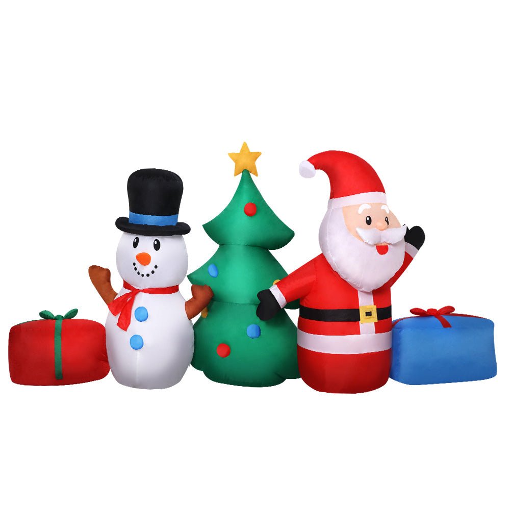 2.7M Christmas Inflatable Tree Snowman Lights Outdoor Decorations - Rivercity House & Home Co. (ABN 18 642 972 209) - Affordable Modern Furniture Australia