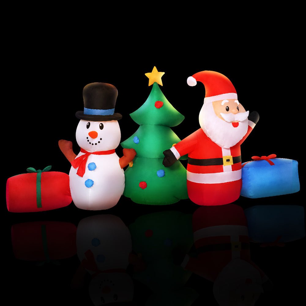 2.7M Christmas Inflatable Tree Snowman Lights Outdoor Decorations - Rivercity House & Home Co. (ABN 18 642 972 209) - Affordable Modern Furniture Australia