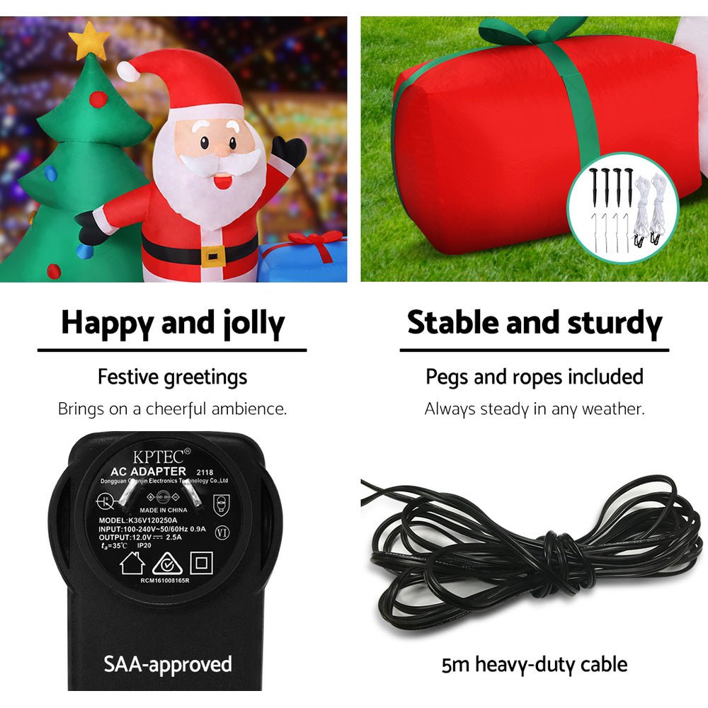 2.7M Christmas Inflatable Tree Snowman Lights Outdoor Decorations - Rivercity House & Home Co. (ABN 18 642 972 209) - Affordable Modern Furniture Australia