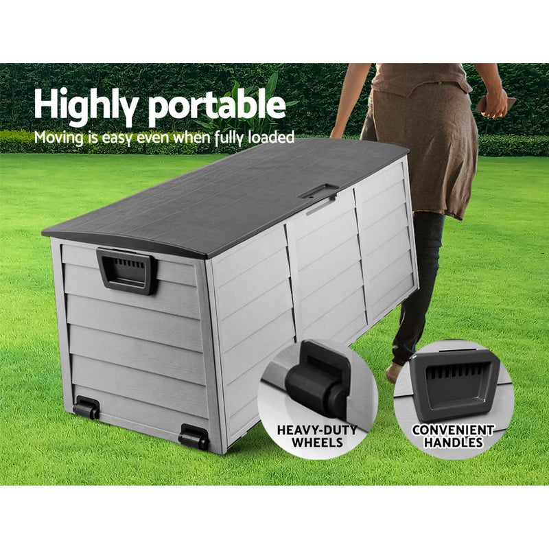 290L Outdoor Storage Box - Black - Rivercity House & Home Co. (ABN 18 642 972 209) - Affordable Modern Furniture Australia