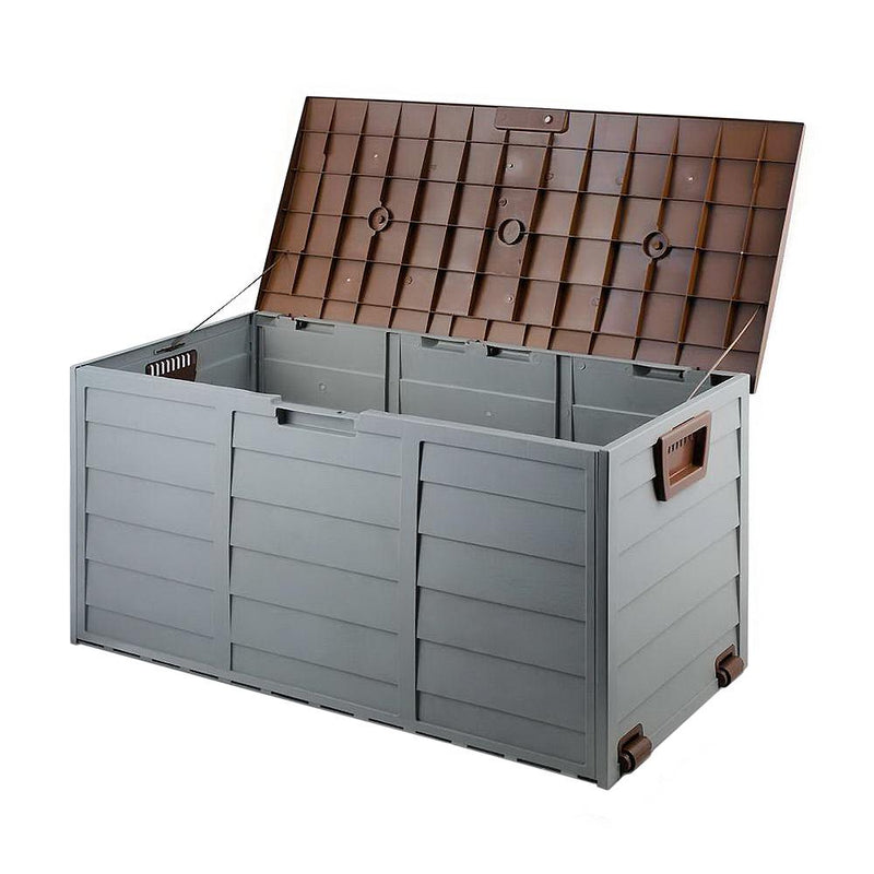 290L Outdoor Storage Box - Brown - Rivercity House & Home Co. (ABN 18 642 972 209) - Affordable Modern Furniture Australia