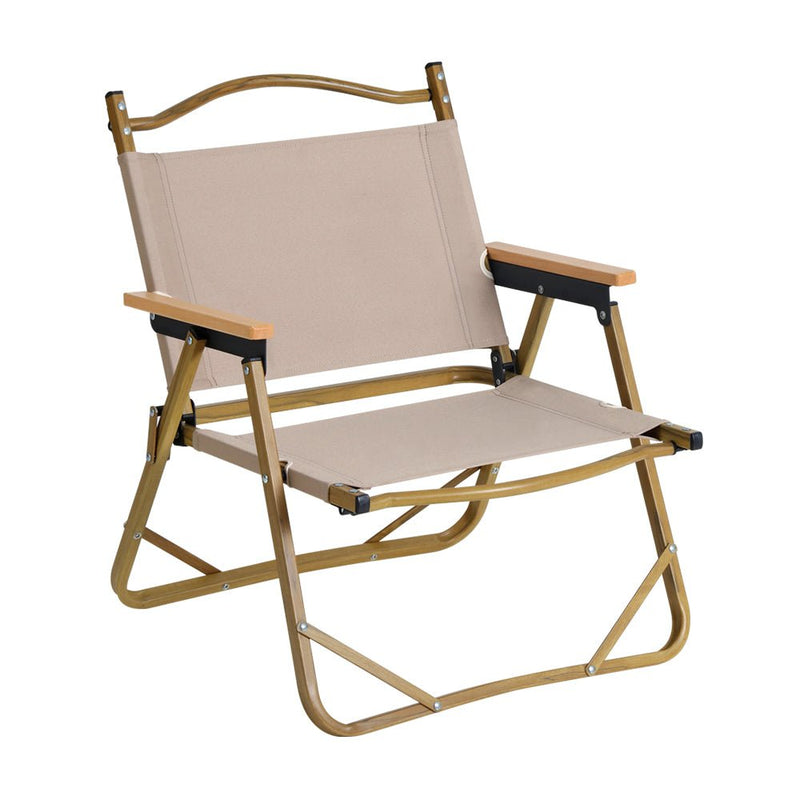 2PC Outdoor Camping Chairs Portable Folding Beach Chair Aluminium - Furniture > Outdoor - Rivercity House & Home Co. (ABN 18 642 972 209) - Affordable Modern Furniture Australia