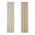 2X Blockout Curtains Blackout Window Curtain Eyelet 140x230cm Beige