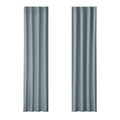 2X Blockout Curtains Blackout Window Curtain Eyelet 140x230cm Grey