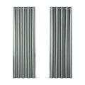 2X Blockout Curtains Blackout Window Curtain Eyelet 180x213cm Grey