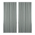 2X Blockout Curtains Blackout Window Curtain Eyelet 300x230cm Grey