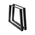 Set of 2 Coffee Dining Table Legs 71x65/90CM Industrial Vintage Bench Metal Trapezoid