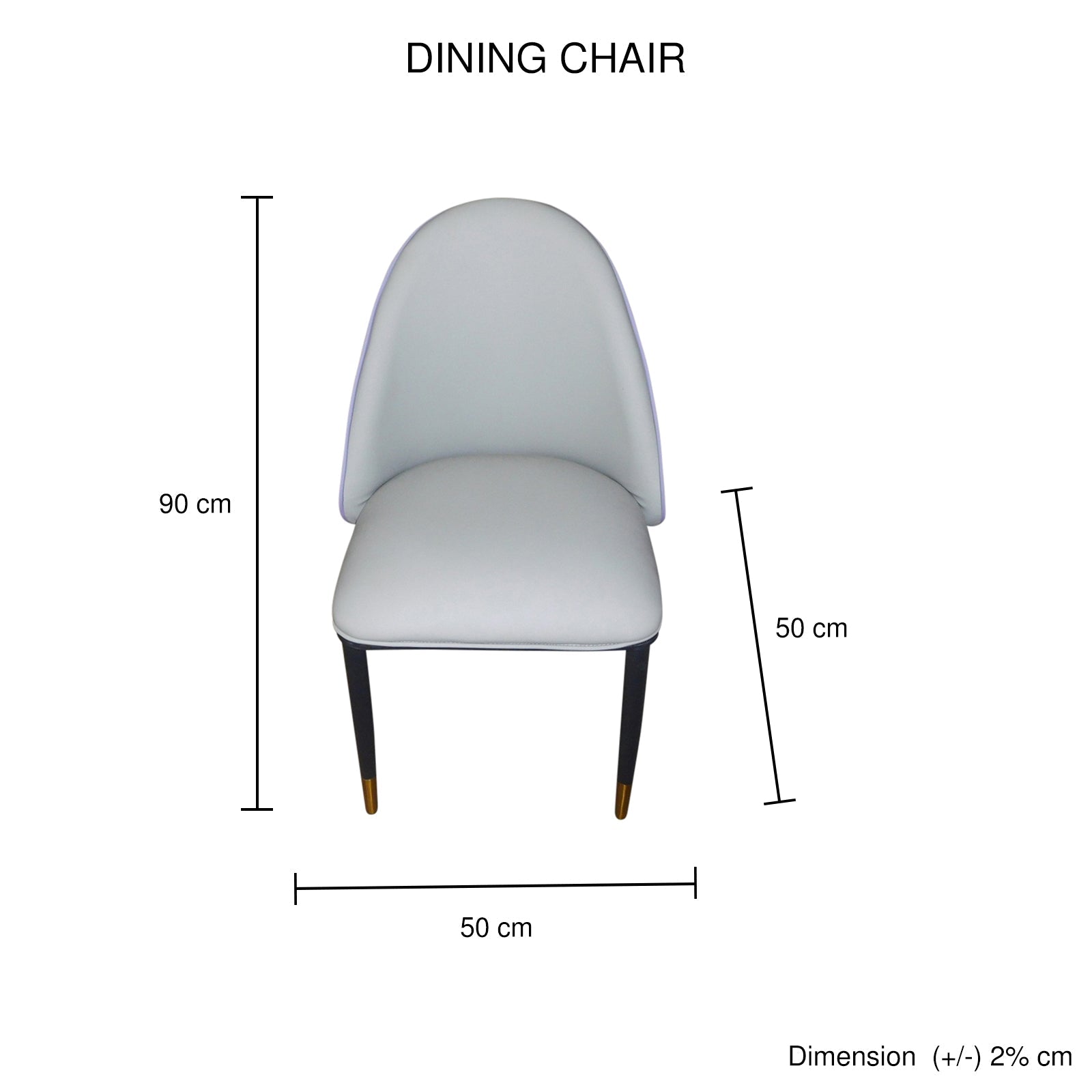 2X Dining Chairs Purple Colour Premium Leatherette Carbon Steel Frame Firm Support - Furniture > Dining - Rivercity House & Home Co. (ABN 18 642 972 209) - Affordable Modern Furniture Australia