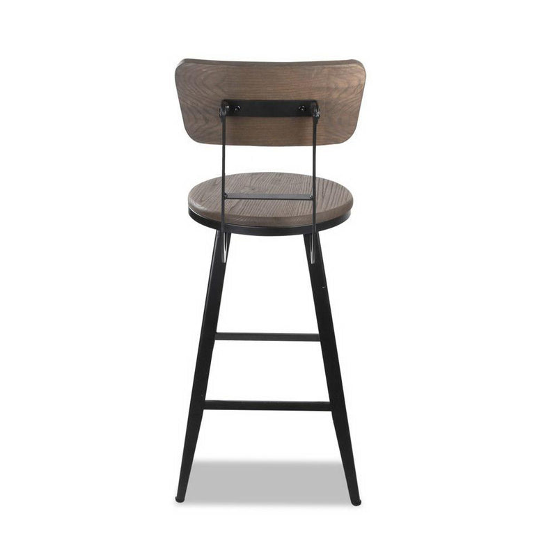 2x Vintage Rustic Bar Stools Retro Swivel Bar Stool Industrial Chairs 66cm - Furniture - Rivercity House & Home Co. (ABN 18 642 972 209) - Affordable Modern Furniture Australia