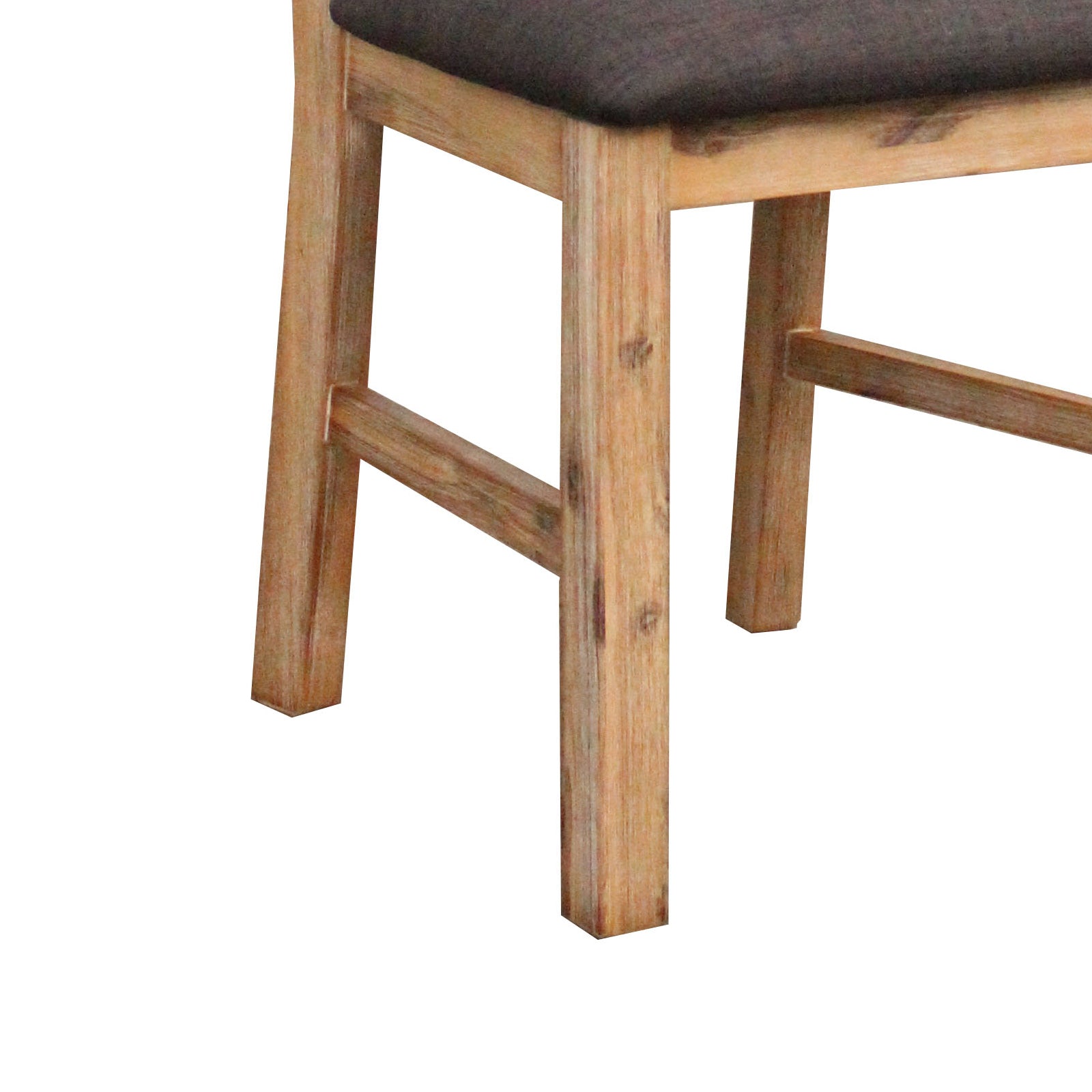2x Wooden Frame Leatherette in Solid Wood Acacia & Veneer Dining Chairs in Oak Colour - Furniture > Dining - Rivercity House & Home Co. (ABN 18 642 972 209) - Affordable Modern Furniture Australia