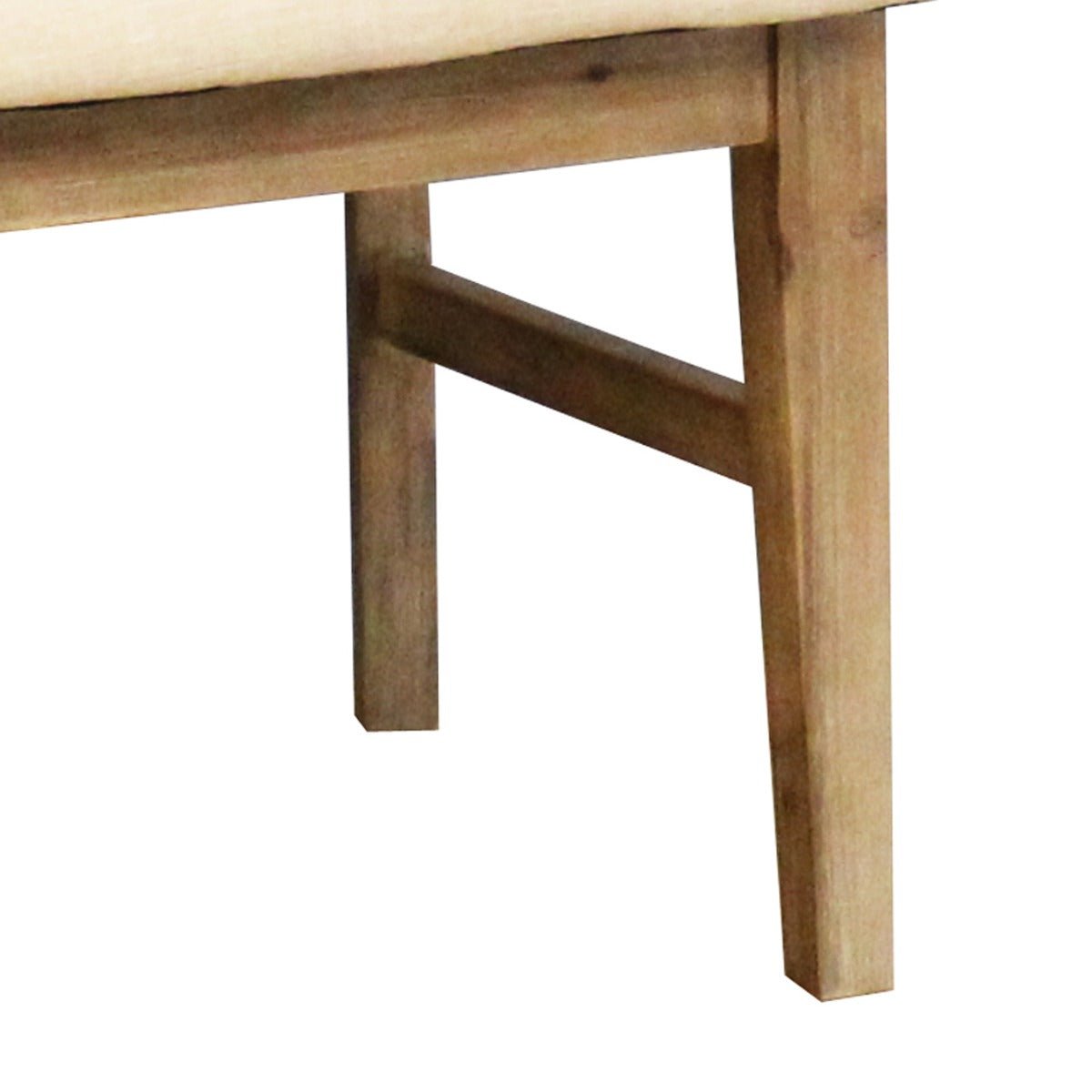 2x Wooden Frame Leatherette Solid Wood Acacia Dining Chairs in Silver Brush Colour - Furniture > Bar Stools & Chairs - Rivercity House & Home Co. (ABN 18 642 972 209) - Affordable Modern Furniture Australia