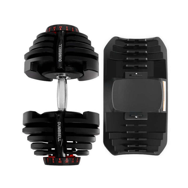 2x40KG Adjustable Dumbbell Weight Plates - Rivercity House & Home Co. (ABN 18 642 972 209) - Affordable Modern Furniture Australia