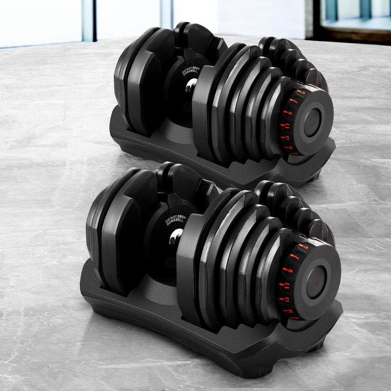 2x40KG Adjustable Dumbbell Weight Plates - Rivercity House & Home Co. (ABN 18 642 972 209) - Affordable Modern Furniture Australia